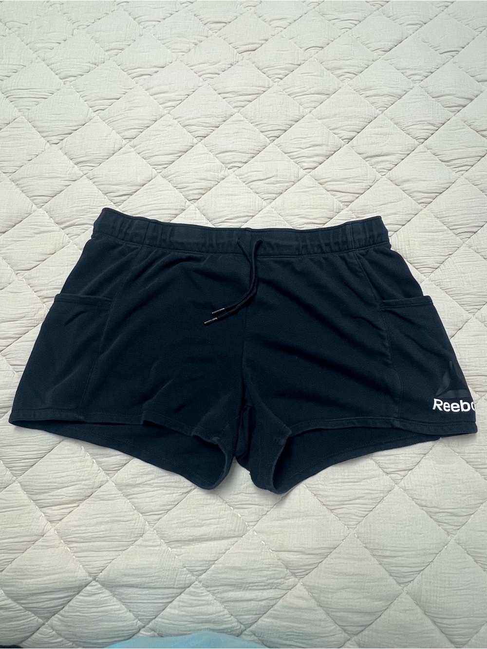 Reebok Black Women's Athletic Shorts with Side Pockets